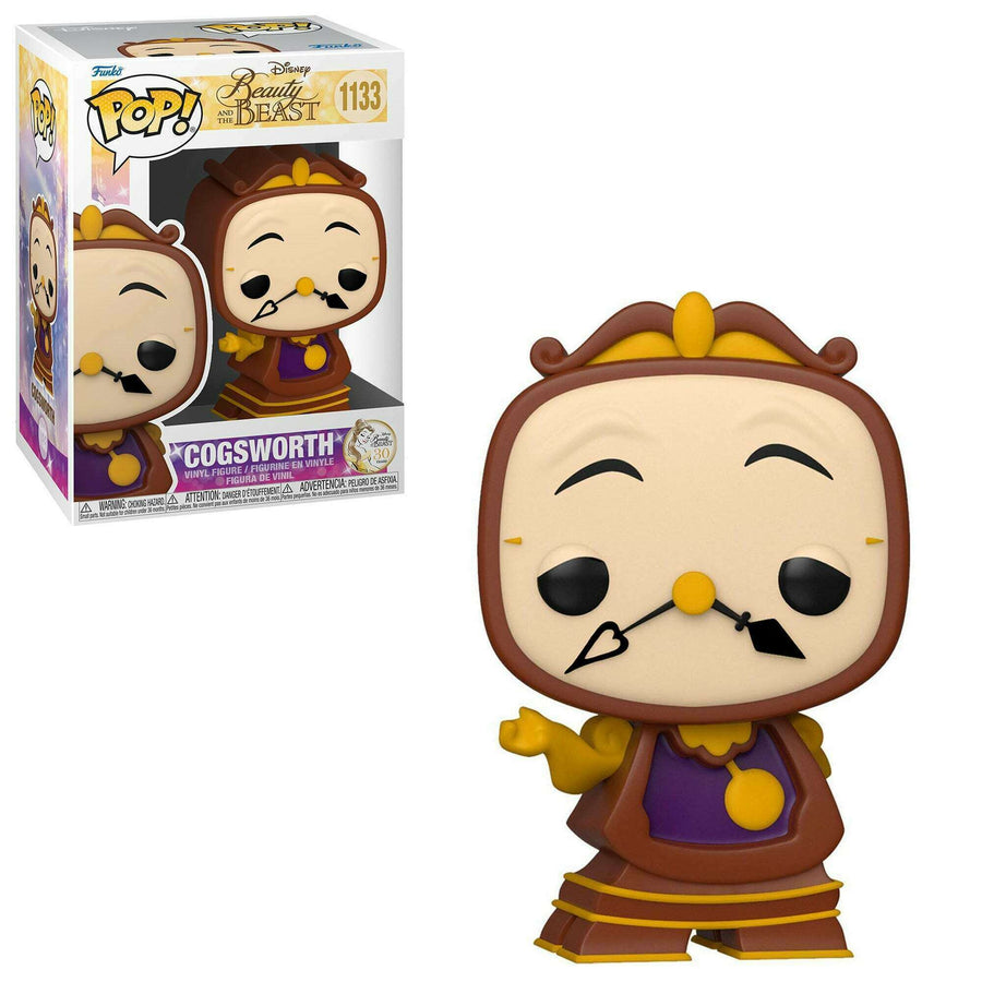 Funko POP Cogsworth  #1133 -Disneys Beauty and the Beast 30th Anniversary