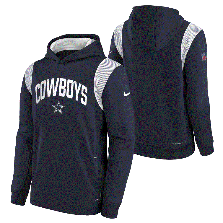 NFL Dallas Cowboys Youth Nike Therma Fit Hoodie