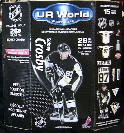 NHL Sidney Crosby UR world Removable Wall Stickers