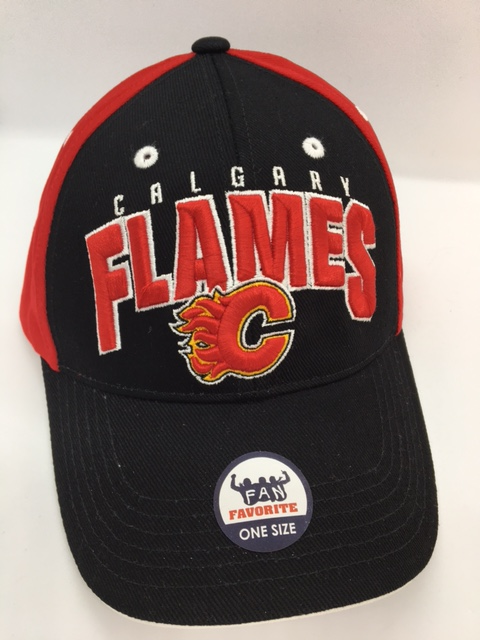 NHL Calgary Flames 2 colour Adjustible Hat