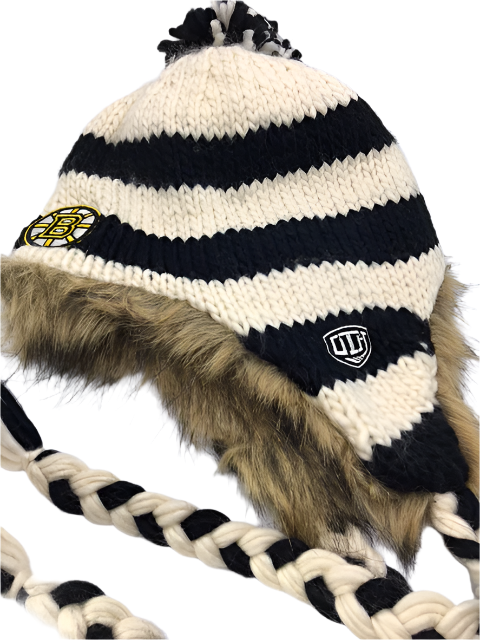 NHL Boston Bruins Tassel Knit Toque with Flaps