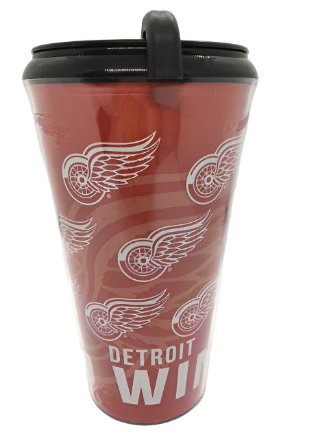 NHL Detroit Red Wings Plastic Travel Mug with Lid