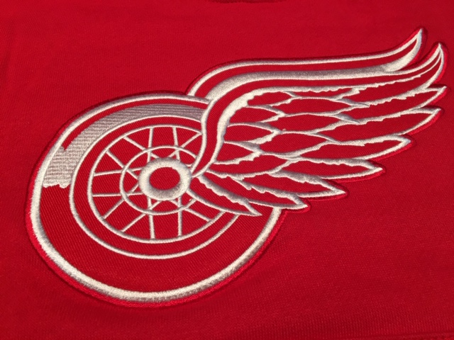 NHL Detroit Red Wings Youth Hoodie with stitched logo