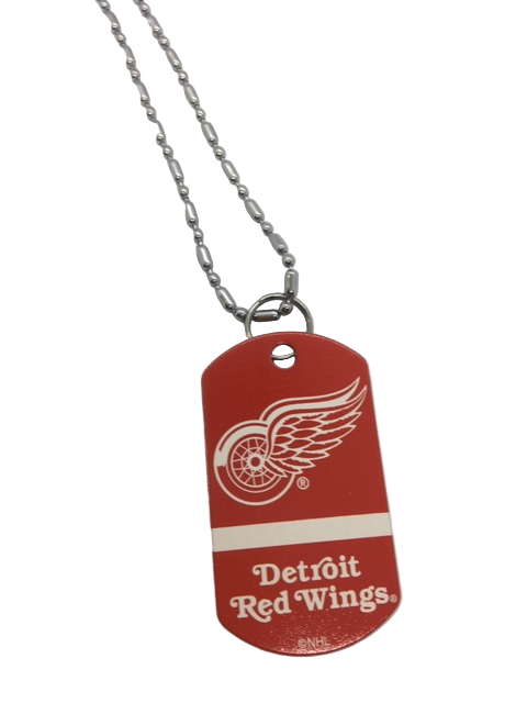 NHL Detroit Red Wings Sports Team Logo Dog tag Necklace