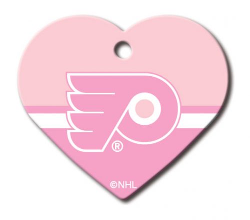 NHL Philadelphia Flyers Pink Heart dog Tag