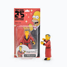 The Simpsons 25 Greatest Guest Stars - Series 1 NECA 5" Figures - Hugh Hefner (NEW-Sealed)