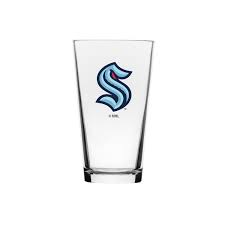 NHL Seattle Kraken 16 oz Mixing Glass -logo