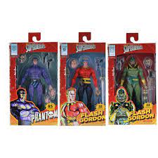 The Original Superheroes 7" Figures - The Phantom, Flash Gordon & Flash Gordon Ming