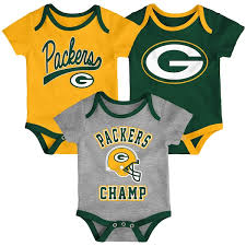 NFL Green Bay Packers Infant "Champ" 3pc bodysuit Set
