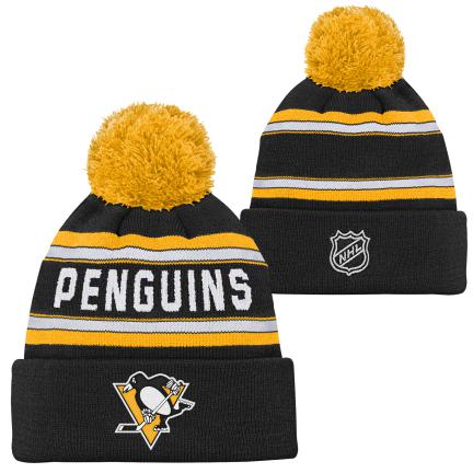 NHL Pittsburgh Penguins Kids Wordark Toque with Pom