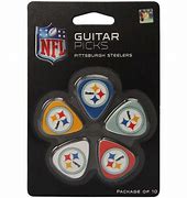NFL Pittsburgh Steelers Guitar Picks (Woodrow) -package of 10