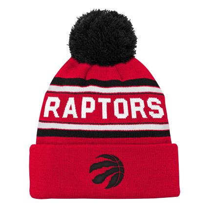 NBA Toronto Raptors Youth Jacquard Toque with Pom