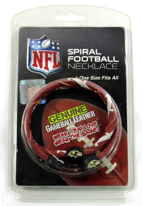 NFL Baltimore Ravens Spiral Football Necklace by Gamewear