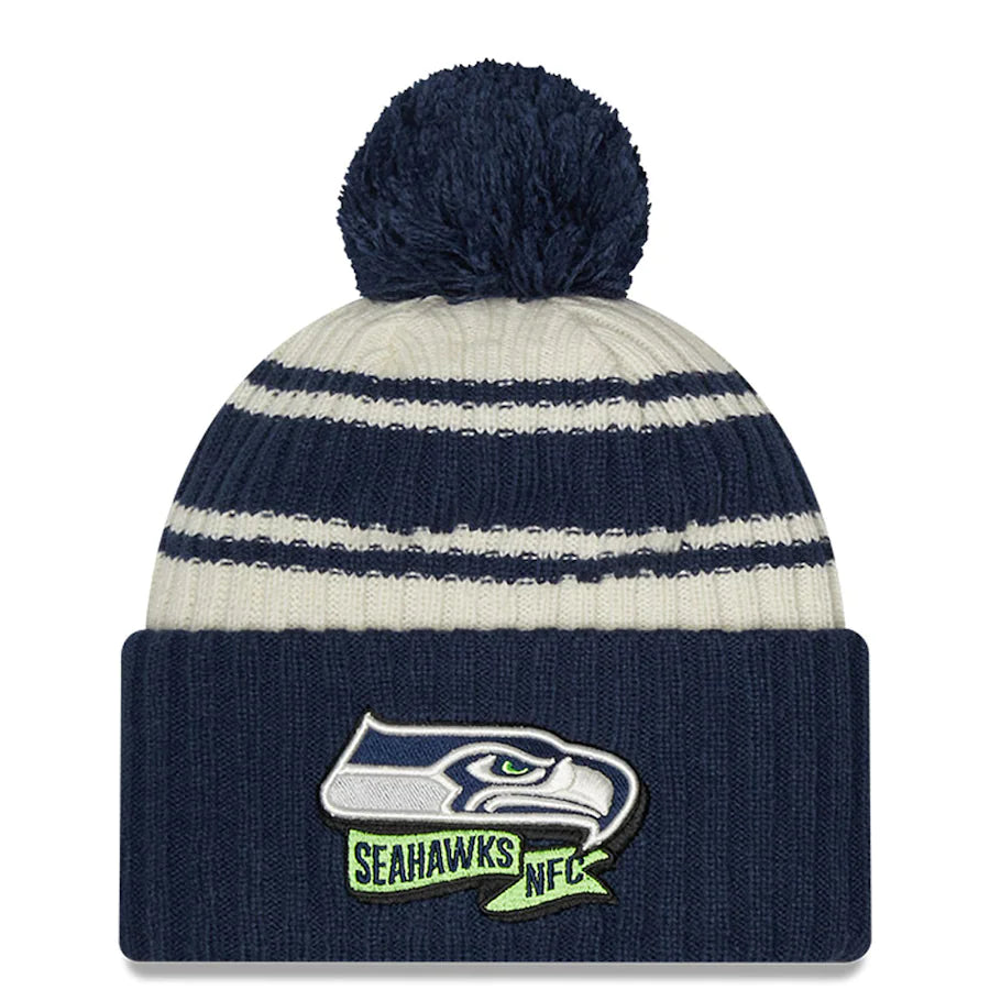 NFL Seattle Seahawks New Era Sideline Sports Knit Toque with Pom