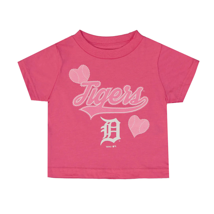 MLB Detroit Tigers Pink Infant T-Shirt