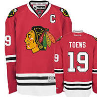NHL Chicago Blackhawks Jonathan Toews #19 "C" -Reebok Home Jersey (SALE) - Large