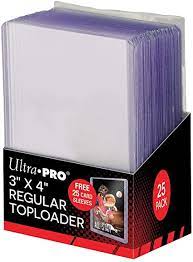 Ultra Pro 3 X 4 Regular Toploaders & Card Sleeves (25)