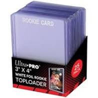 Ultra Pro 3 X 4 White Foil Rookie Toploaders (25)