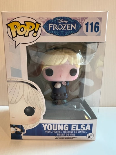Funko POP Young Elsa #116  Disney Frozen (small crease on top-see pictures)