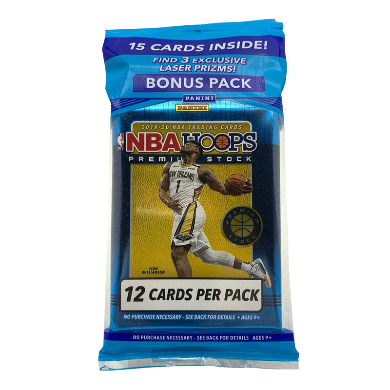 2019-20 Panini NBA Hoops Premium Stock Basketball Cello Pack