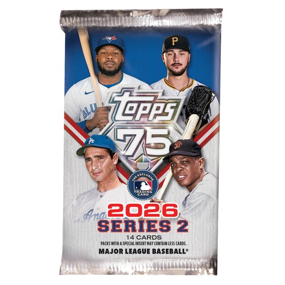 MLB 2026 TOPPS BASEBALL SERIES 2 COLLECTION - 15 Packs & 1 Oversized Card