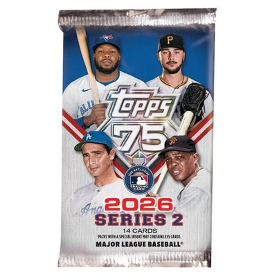 MLB 2026 TOPPS BASEBALL SERIES 2 COLLECTION - 15 Packs & 1 Oversized Card