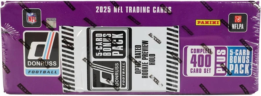 2025 NFL Panini Donruss Football Complete 400 Card Set (plus 5 Card Bonus Pack)