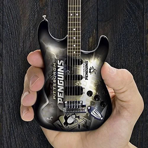 Woodrow Pittsburgh Penguins 10“ Collectible Mini Guitar - Series 1