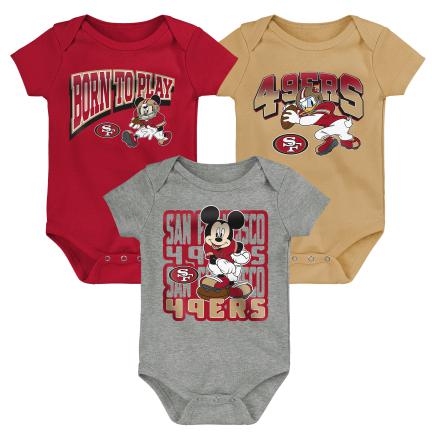 NFL San Francisco 49ers Disney Infant Gametime Frenzy 3pc Set