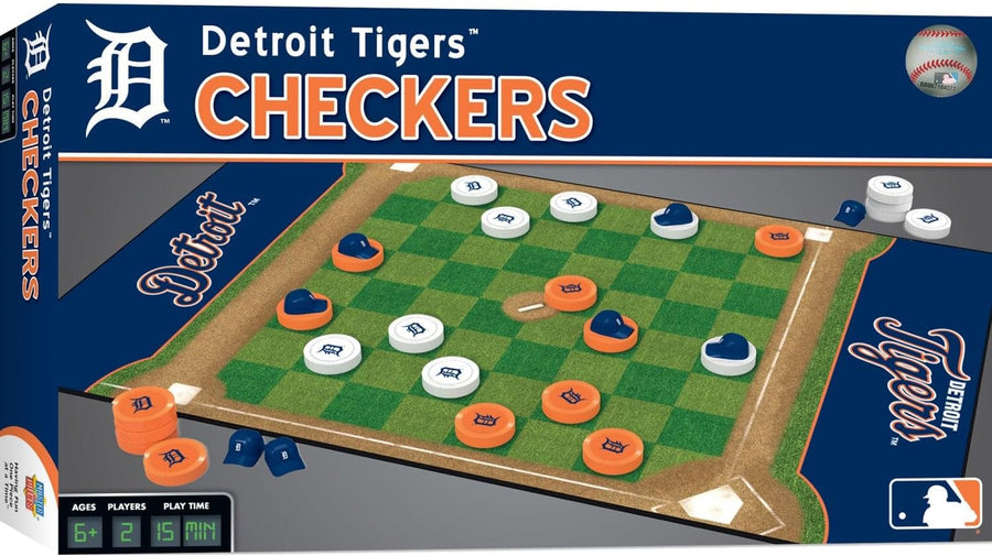 MLB Detroit Tigers Checkers Game - Master Kids Pieces