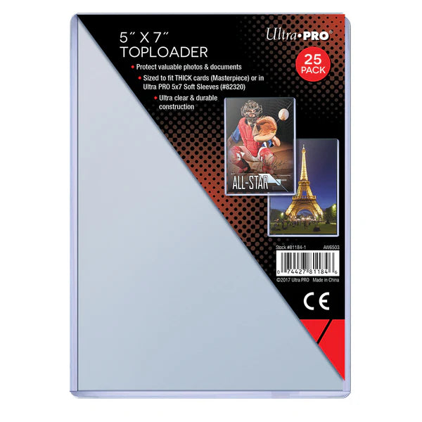 Ultra Pro 5 x 7 Toploader (25 Pack)
