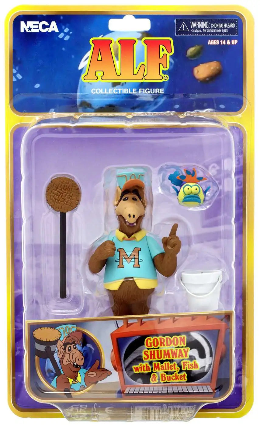 Tooney Classic -ALF (Gordon Shumway with Mallet, Fish & Bucket) Action Figure by NECA