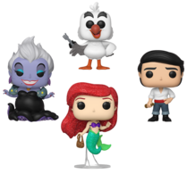 Funko POP Disney The Little Mermaid 4 pack - Ariel, Prince Eric, Scuttle, Ursula