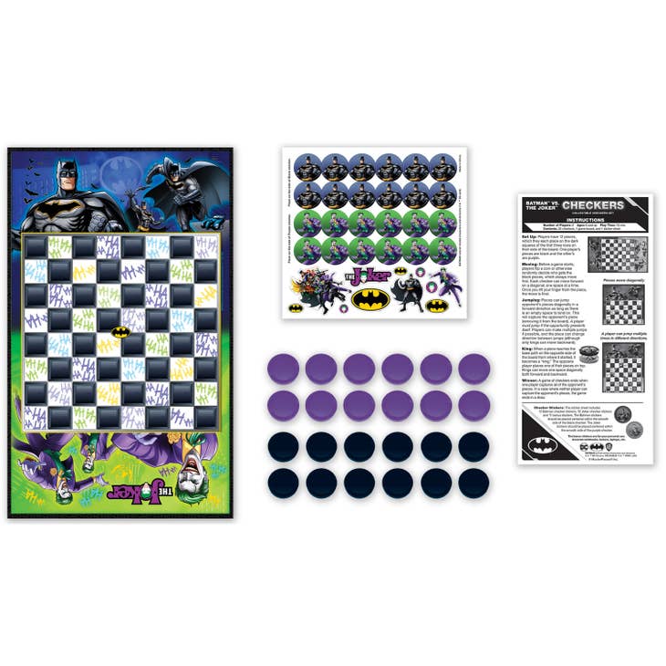 Batman vs. The Joker Checkers Collectible Board Game