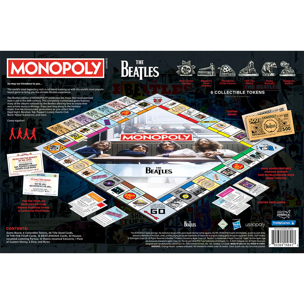 The Beatles Monopoly Collectors Edition Board Game