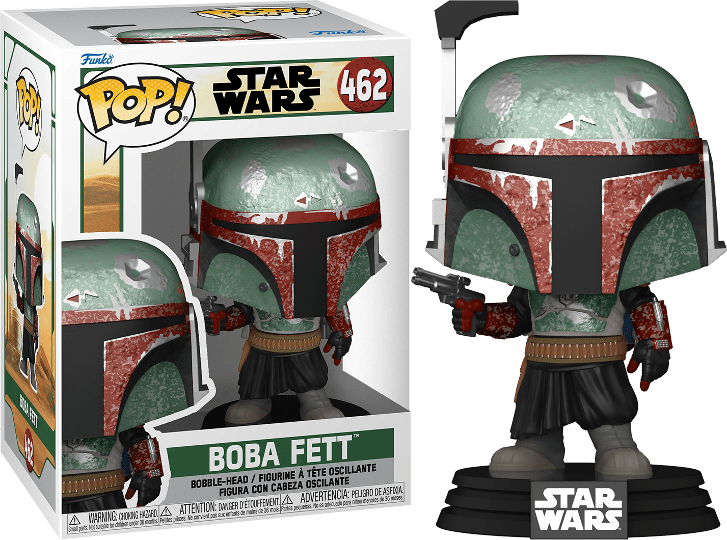Funko POP Boba Fett #462 - Metallic - Star Wars Mandalorian
