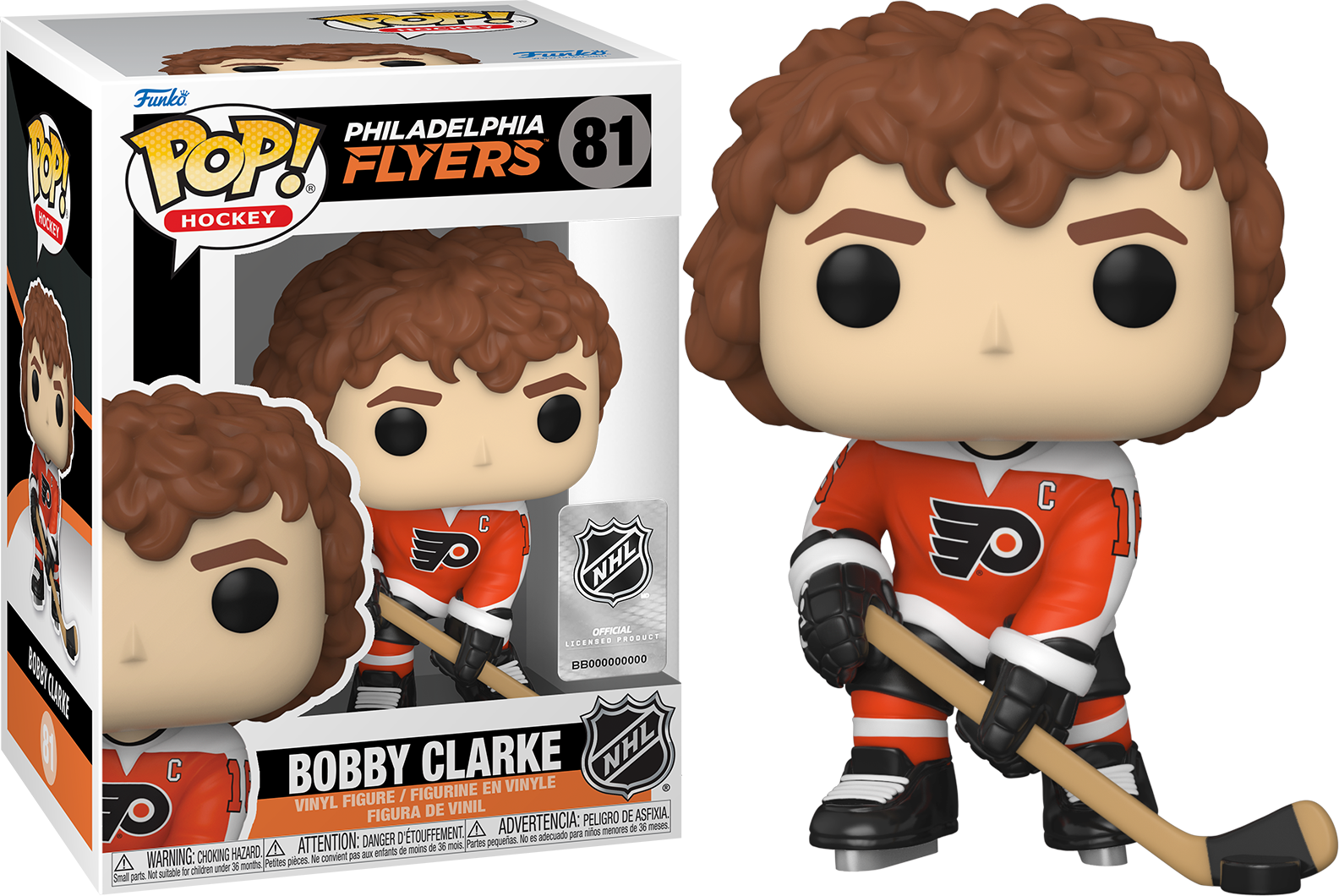 Funko POP NHL Legends Bobby Clarke #81 Philadelphia Flyers
