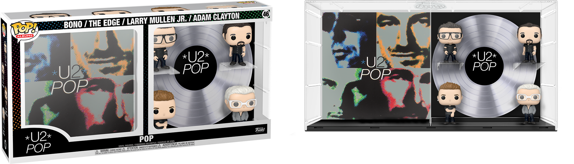 Funko POP Albums U2 #46 - Bono / The Edge / Larry Mullen Jr / Adma Clayton