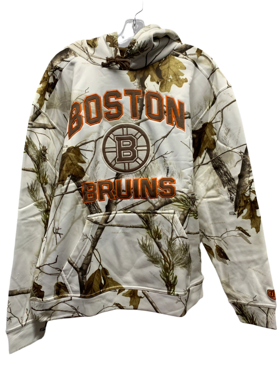 NHL Boston Bruins Realtree Snow Fleece Camo OTH Mens Hoodie