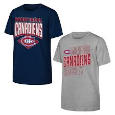 NHL Montreal Canadiens Kids Trench Kings "2 pack" tee shirts