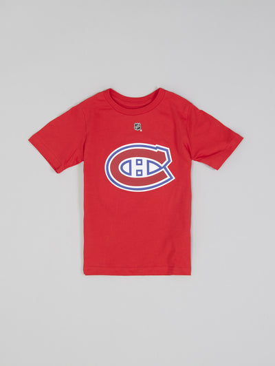 NHL Montreal Canadiens Youth "Caufield" Name & Number Tee