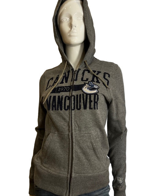 NHL Vancouver Canucks OTH Women's Full Zip Hoodie (Grey) (online only)