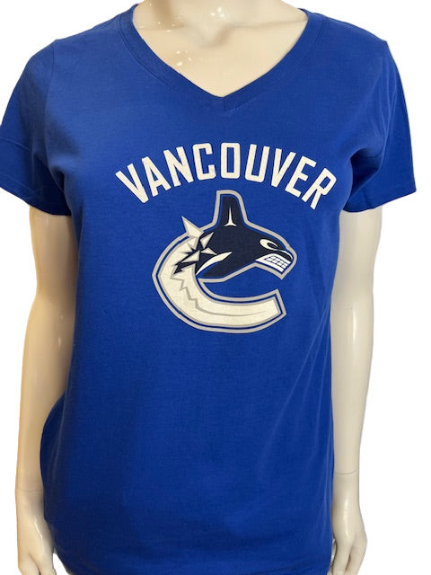 NHL Vancouver Canucks Fanatics Women's Logo Tee (online only)