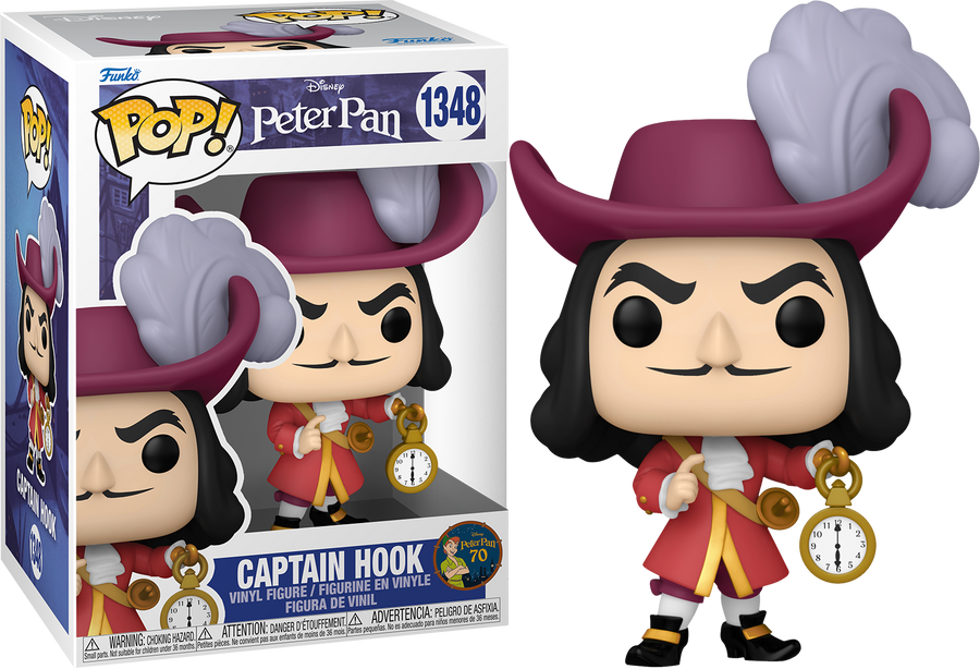 Funko POP Captain Hook #1348 Disney Peter Pan 70th Anniversary