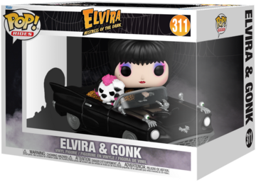 Funko POP Rides Elvira & Gonk with Macabre Mobile #311 -Mistress of the Dark