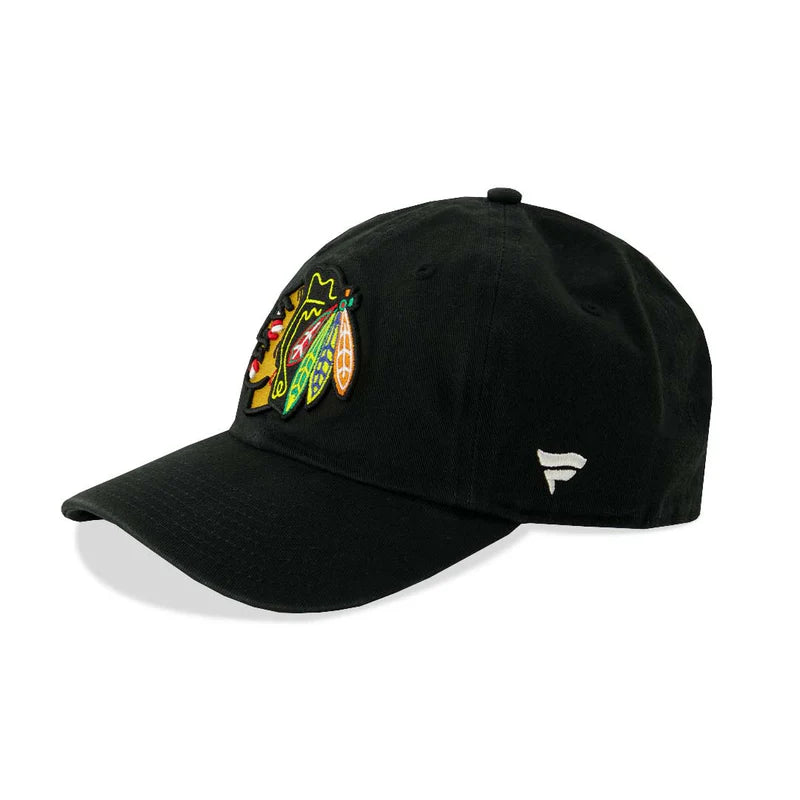 NHL Chicago Blackhawks Fanatics Primary Logo Adjustable Hat