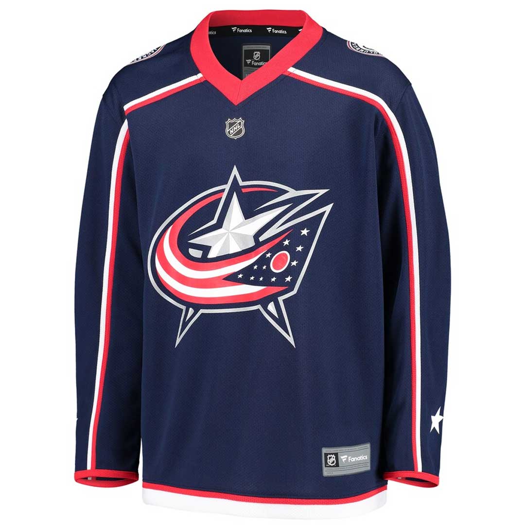 NHL Columbus Blue Jackets Youth Fanatics Replica Jersey (Sale)