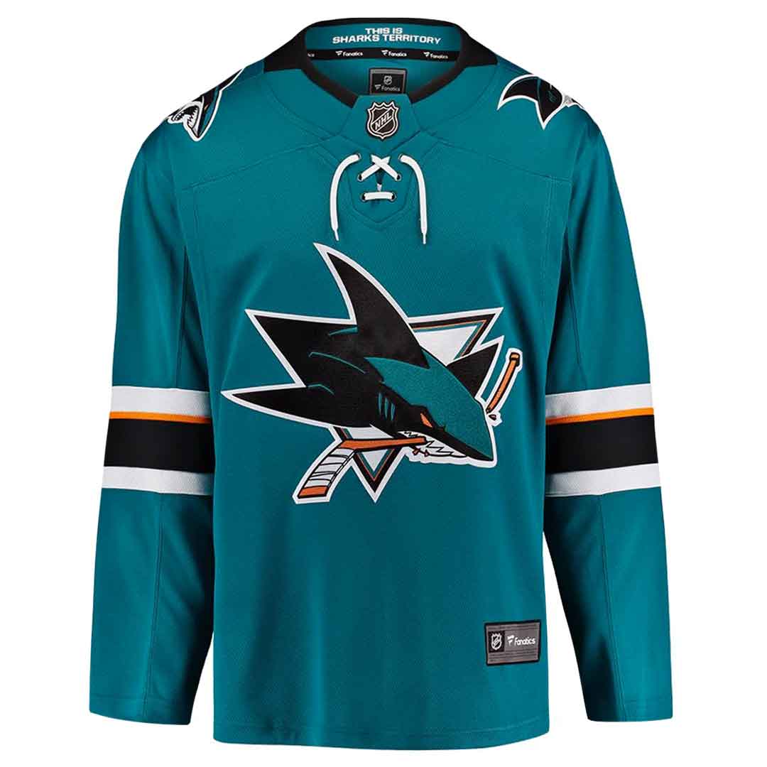 NHL San Jose Sharks Youth Fanatics Breakaway Jersey - Teal