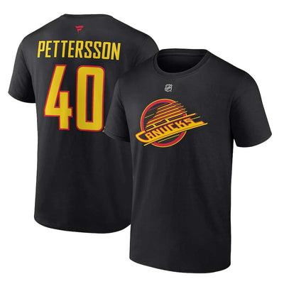 NHL Fanatics - Men's Vancouver Canucks Ellias Pettersson #40 Name & Number Tee