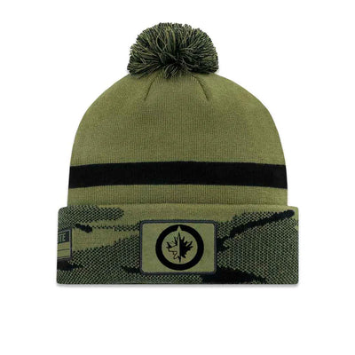 NHL  Men's Winnipeg Jets Fanatics Authentic Pro Military Appreciation Cuffed Toque